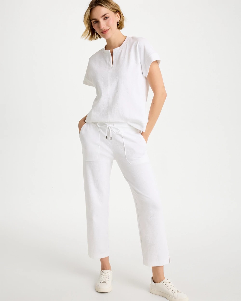 Zenergy® Crosshatch Knit Cropped Pants | Chico's